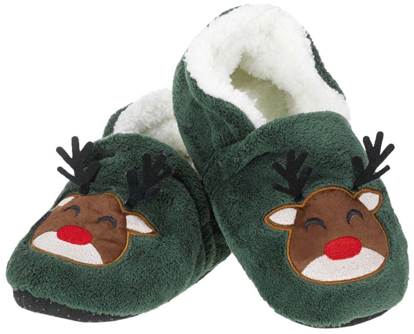Damen ABS Hausschuhe 3D Rentier