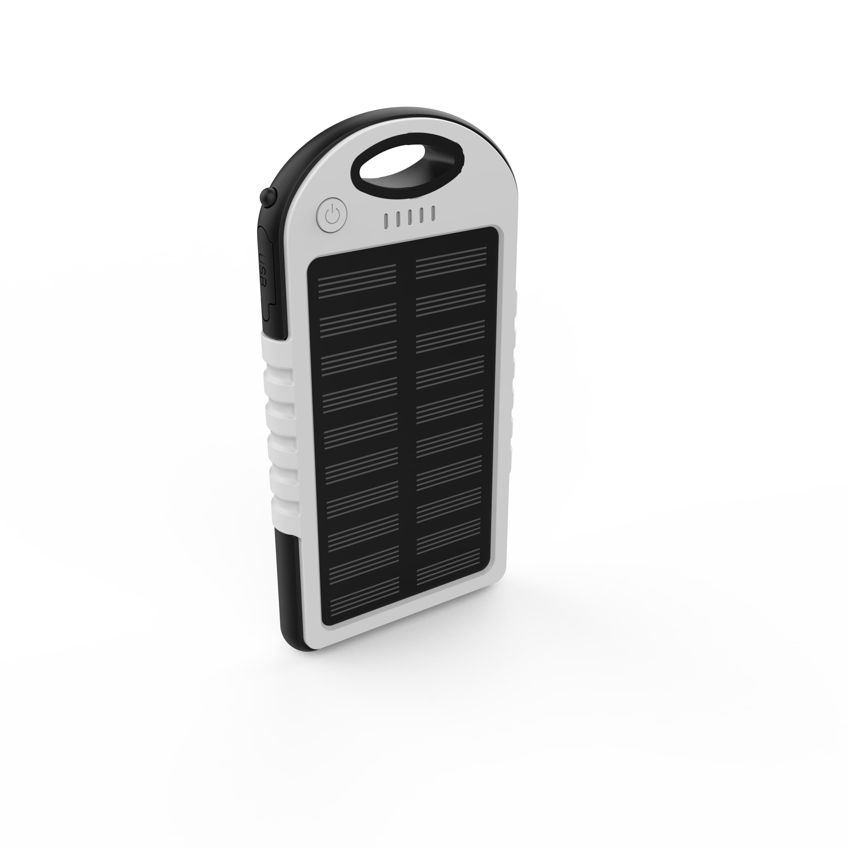 Solar-Powerbank Weiß 5000mAh