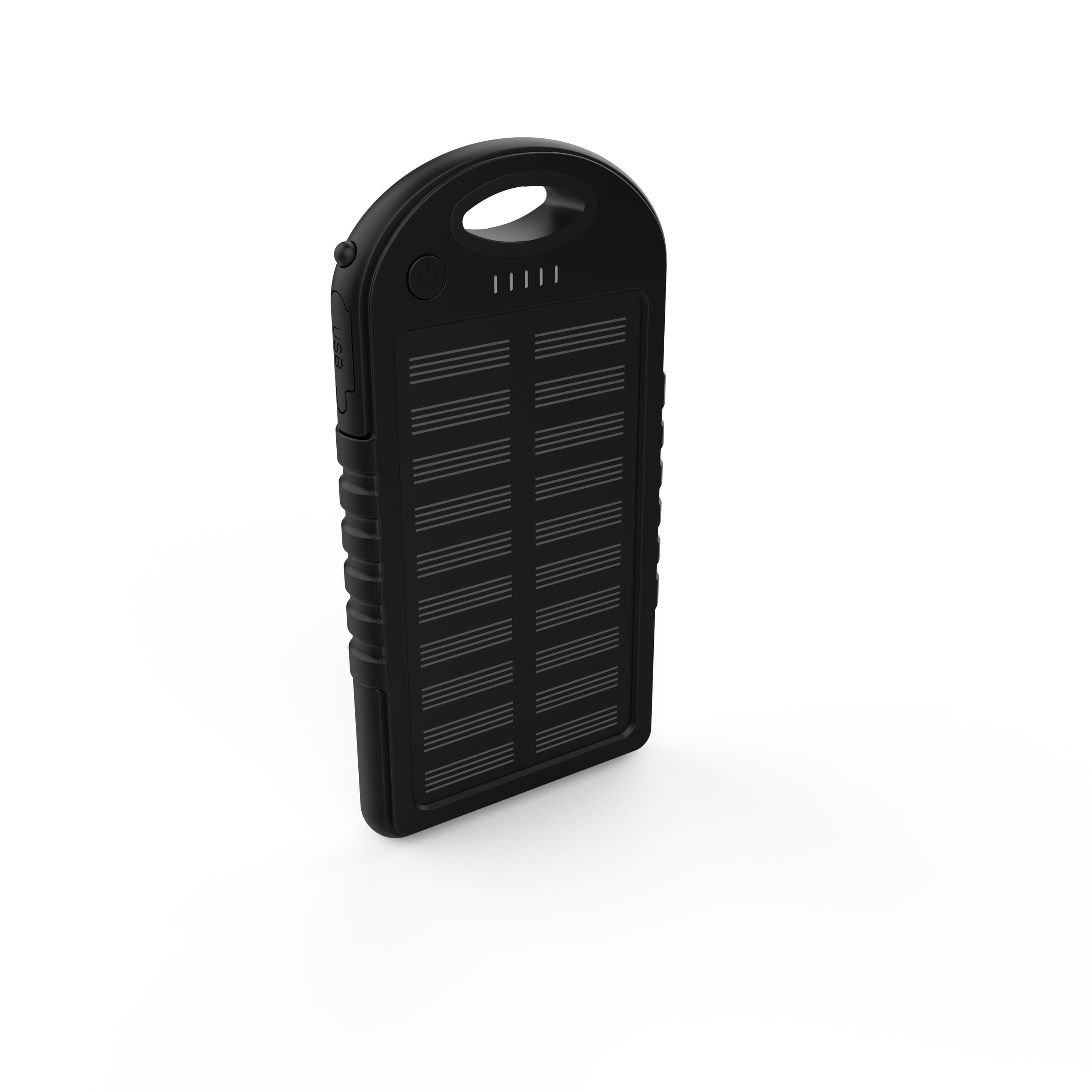 Solar-Powerbank Schwarz 5000mAh