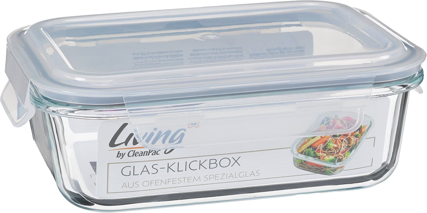 Living by CleanPac Glas-Klickbox 1040ml