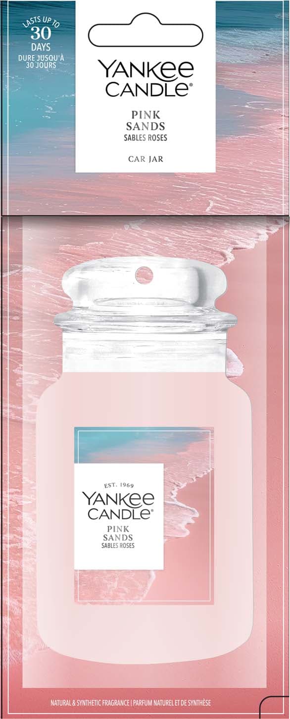 Yankee Candle Car Jar Paper Pink Sands