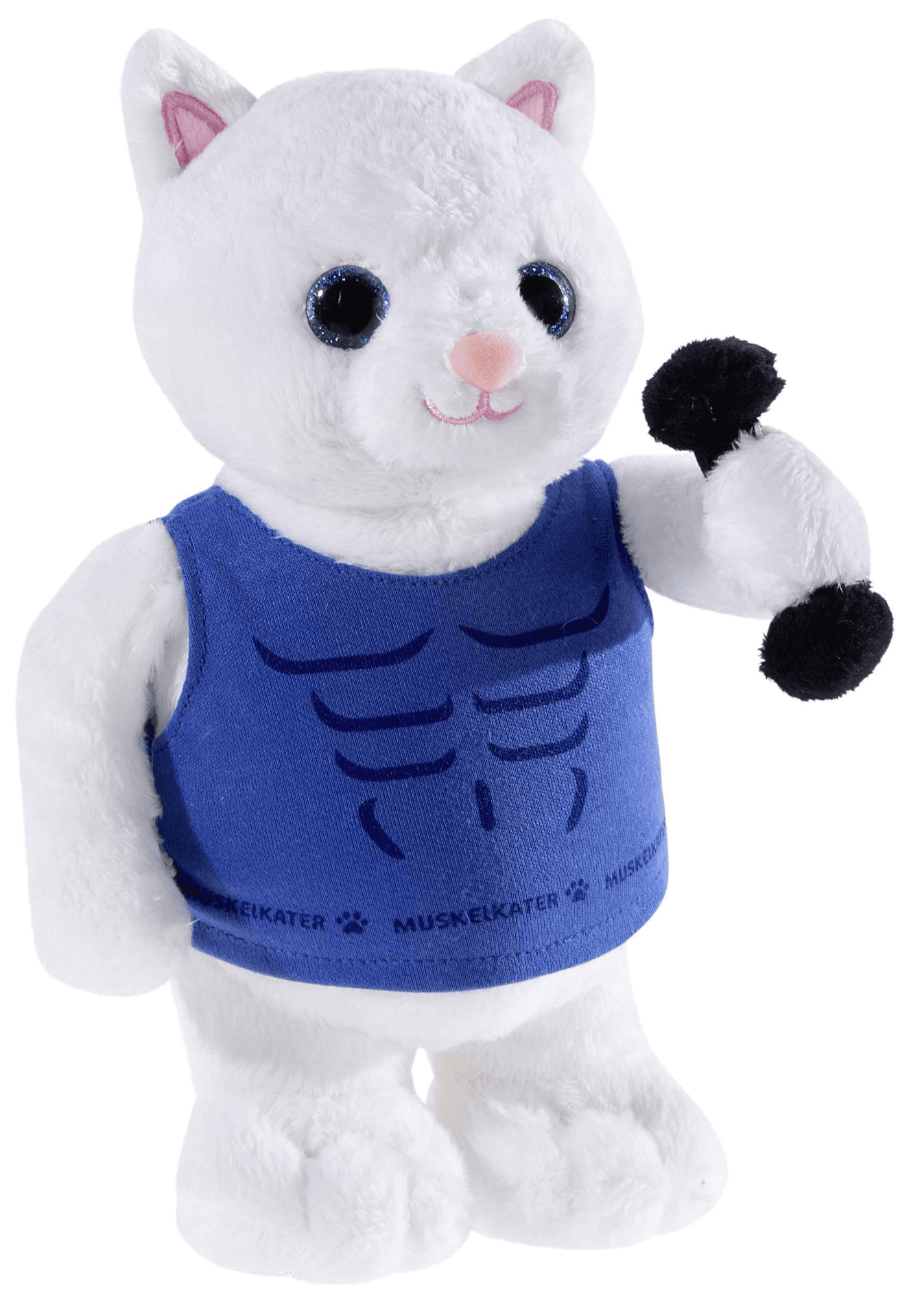 Heunec - Charaktier Muskelkater 24 cm – Weiches Kuscheltier von Heunec zum Sammeln & Liebhaben