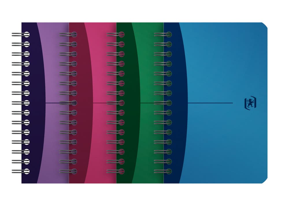 Oxford Spiralbuch A6 90 Blatt kariert sortiert