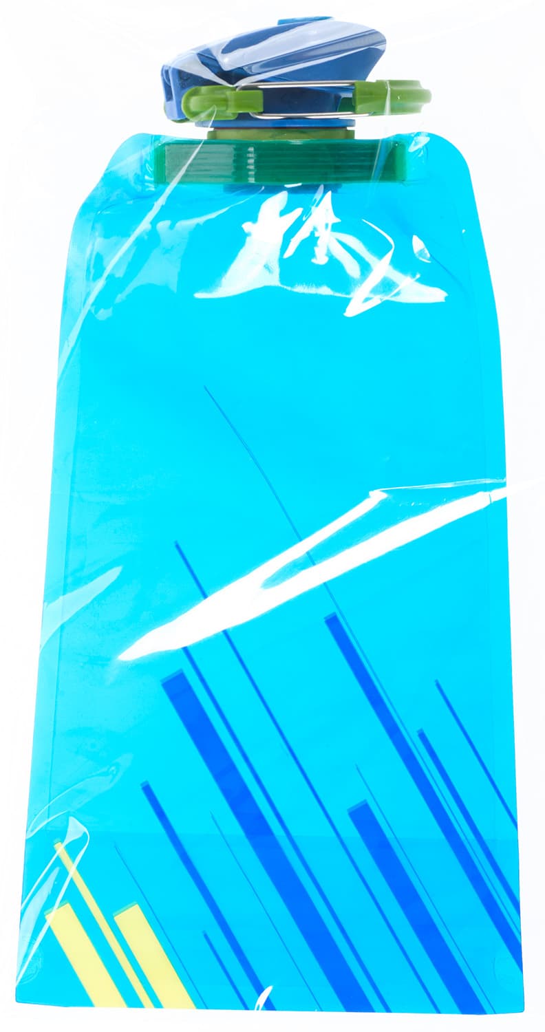 TRENDSHOP faltbare Trinkflasche mit Karabiner 480ml