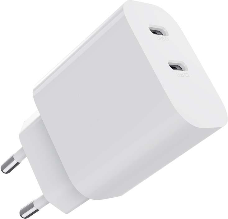 Produktbild 2-Port USB-Schnellladegerät 20W weiß 3 von 3