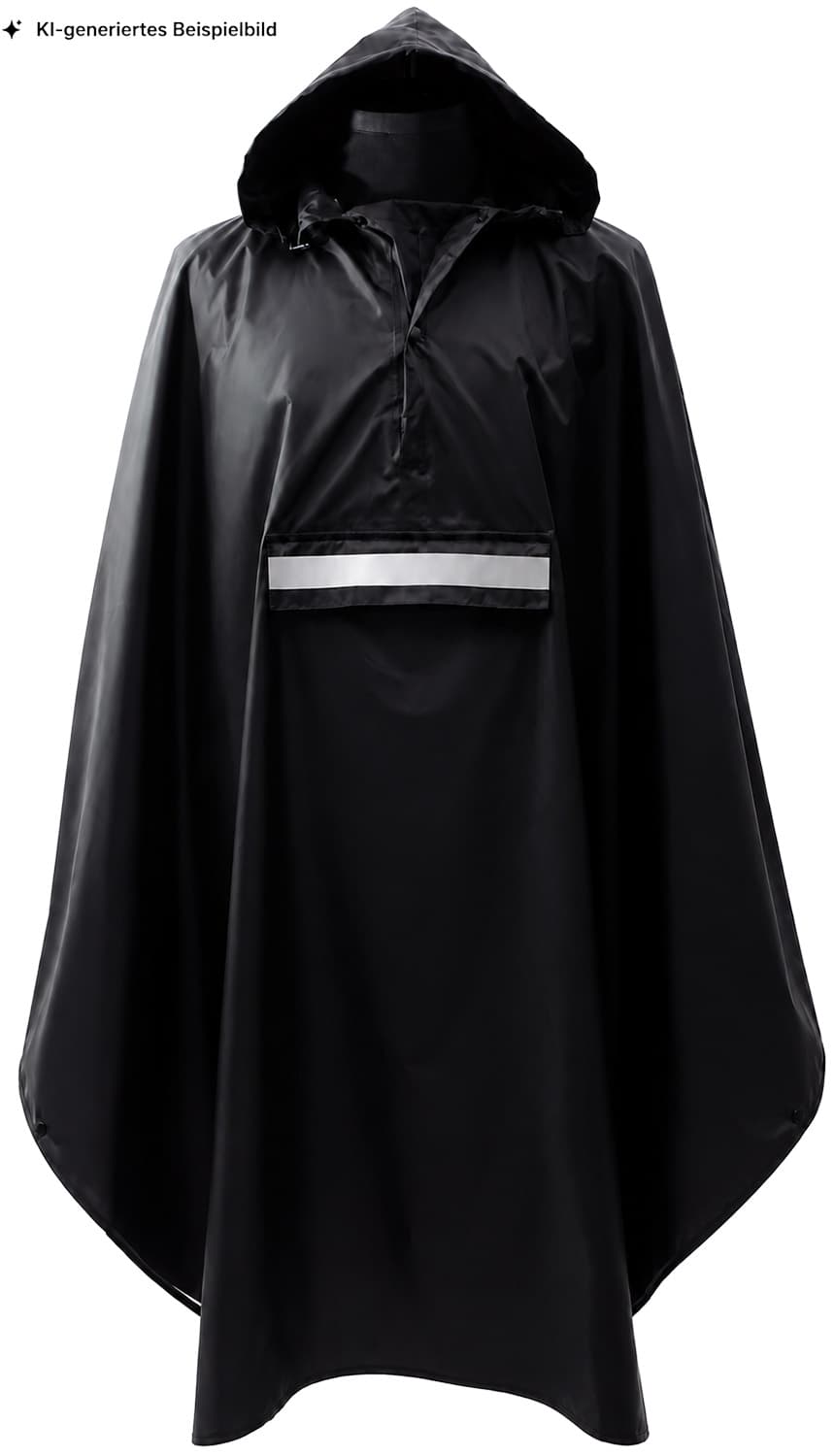 TRENDSHOP Regenponcho mit Reflektor