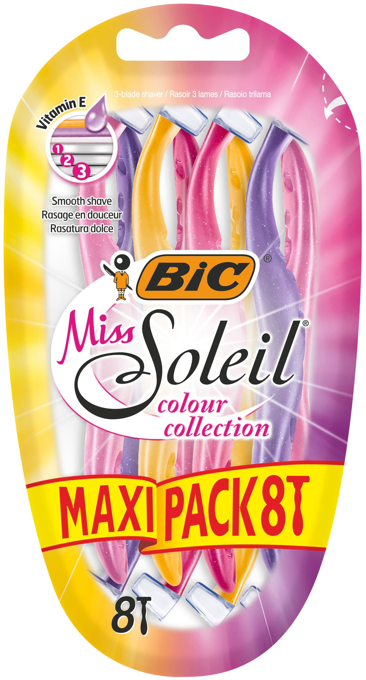 BIC Lady Einwegrasierer Miss Soleil Color Collection
