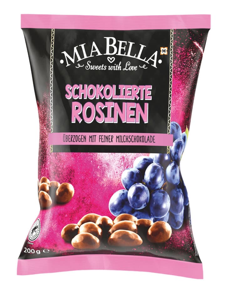 MIA BELLA Schokolierte Rosinen