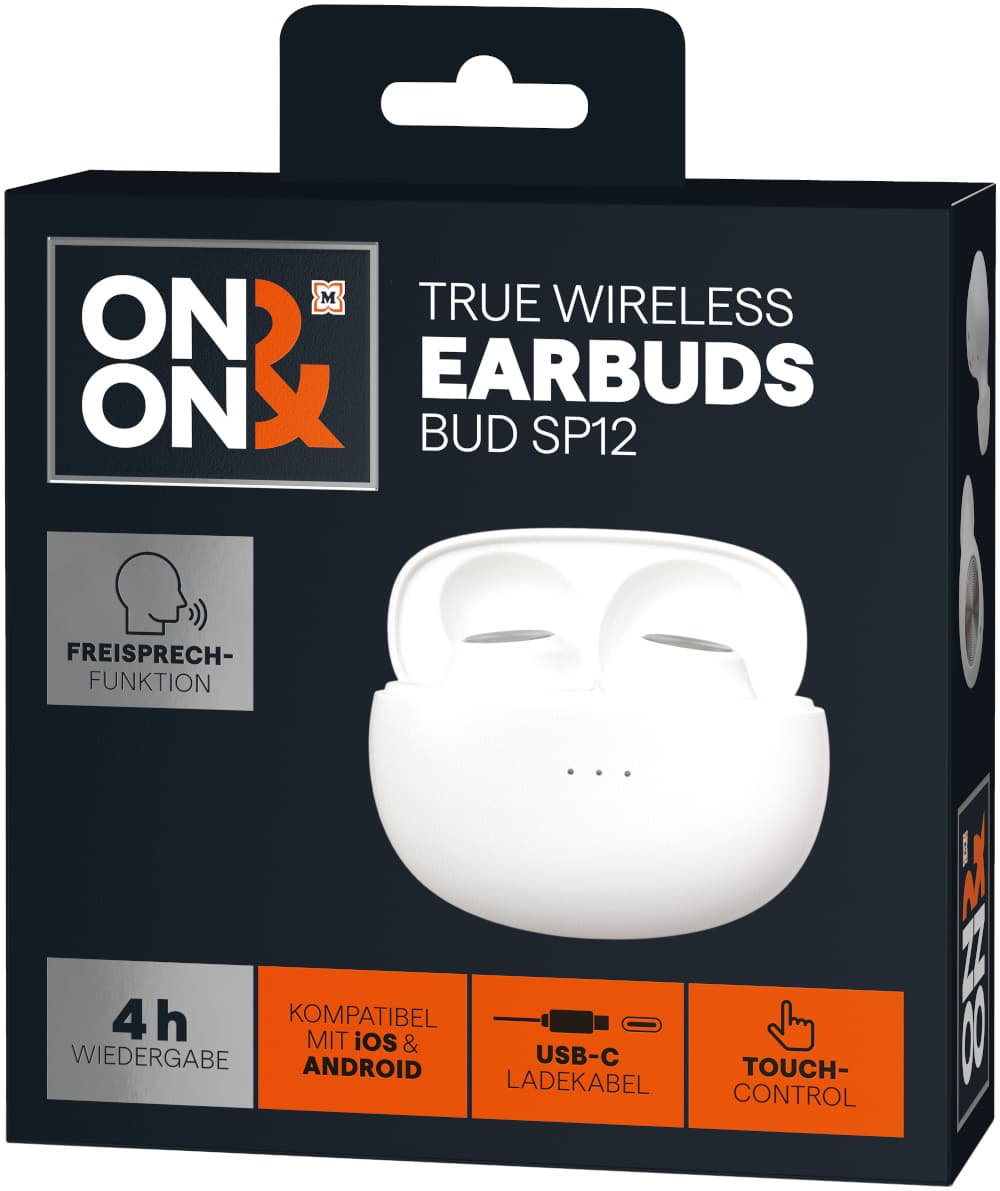 ON&ON - True Wireless Earbuds Weiß