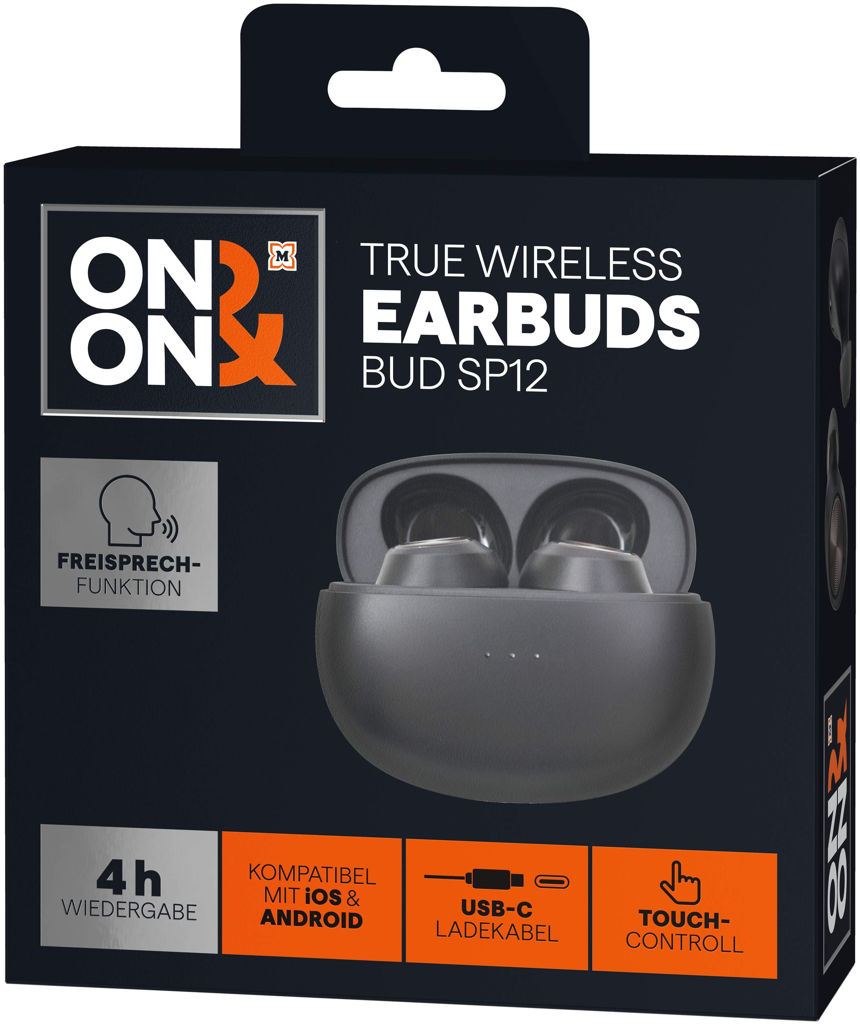 ON&ON - True Wireless Earbuds Schwarz