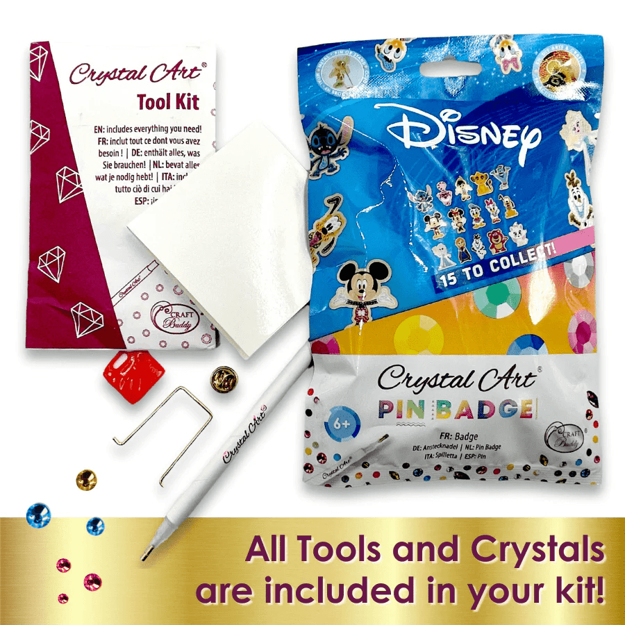 Produktbild Craft Buddy - Crystal Art Diamond Painting Disney Pin Badge - Blind Bag 4 von 4