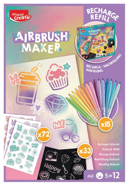 Maped® Creativ Airbrush-Ergänzungsset für Kinder AIRBRUSH MAKER