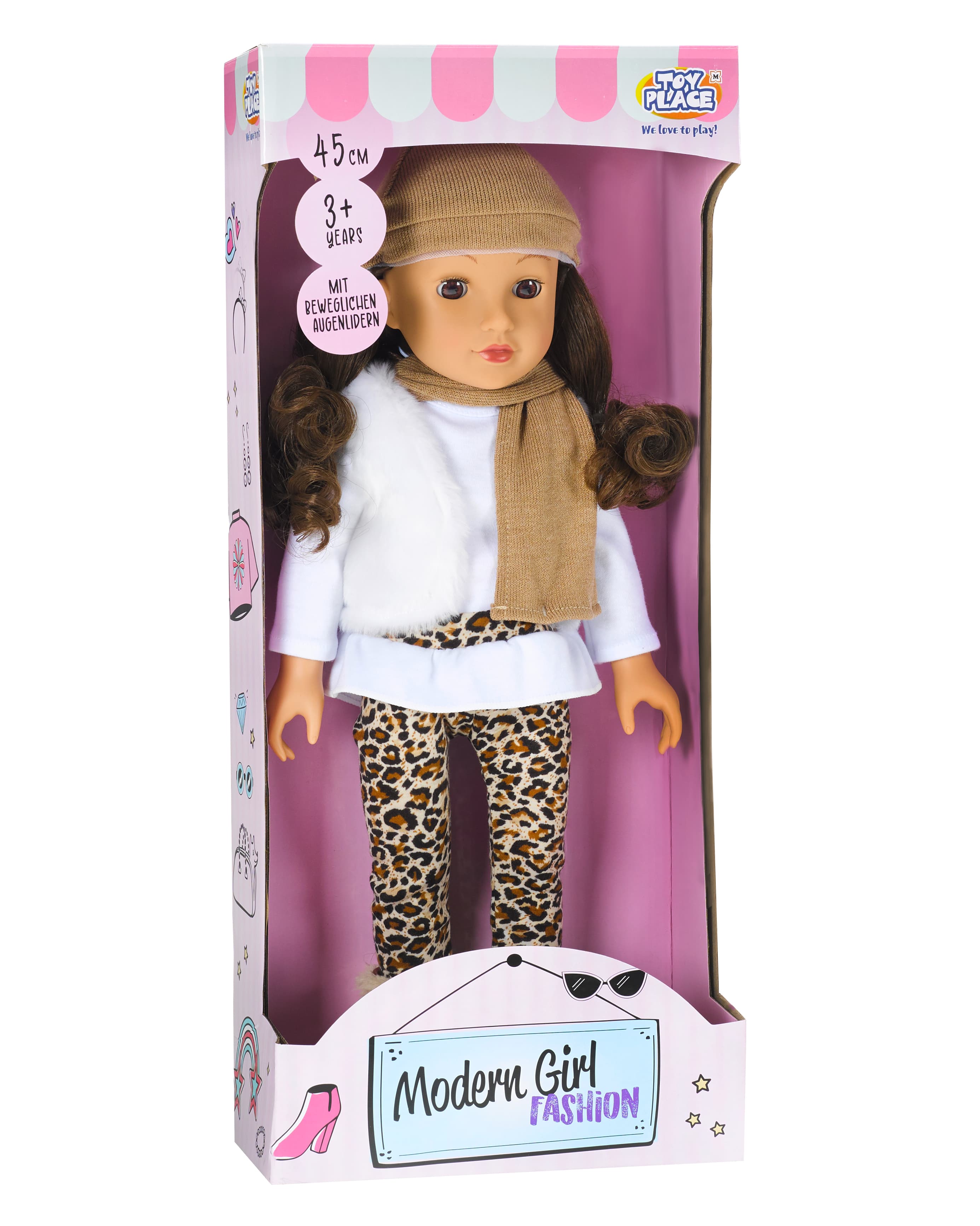 Modern Girl! Puppe Brünette Leo, 45 cm