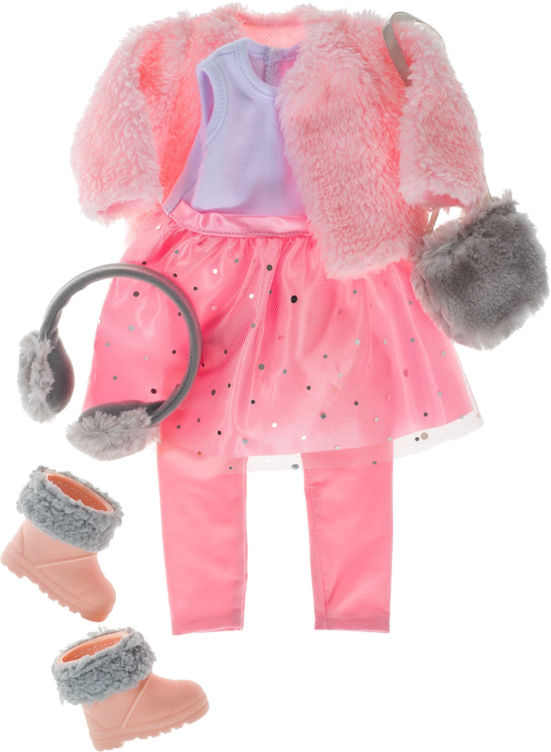 Modern Girl! Outfit Pink Glitzer, 45 cm