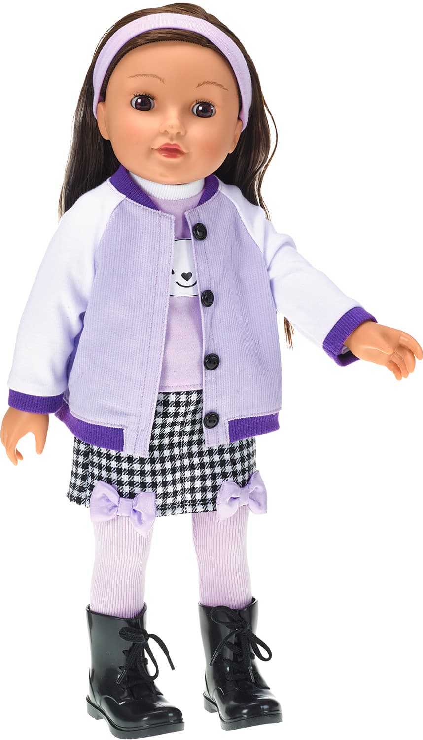 Modern Girl! Puppe Brünette Hase, 45 cm