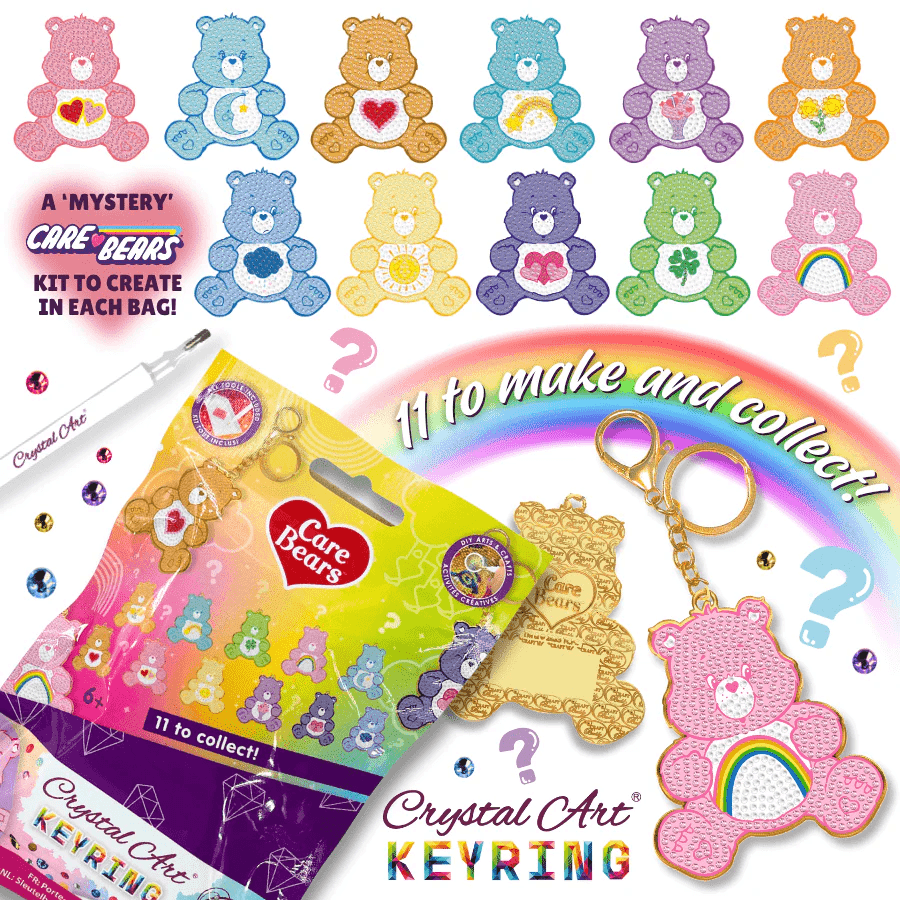 Craft Buddy - Crystal Art Diamond Painting Care Bears Crystal Art Schlüsselanhänger Blind Bag