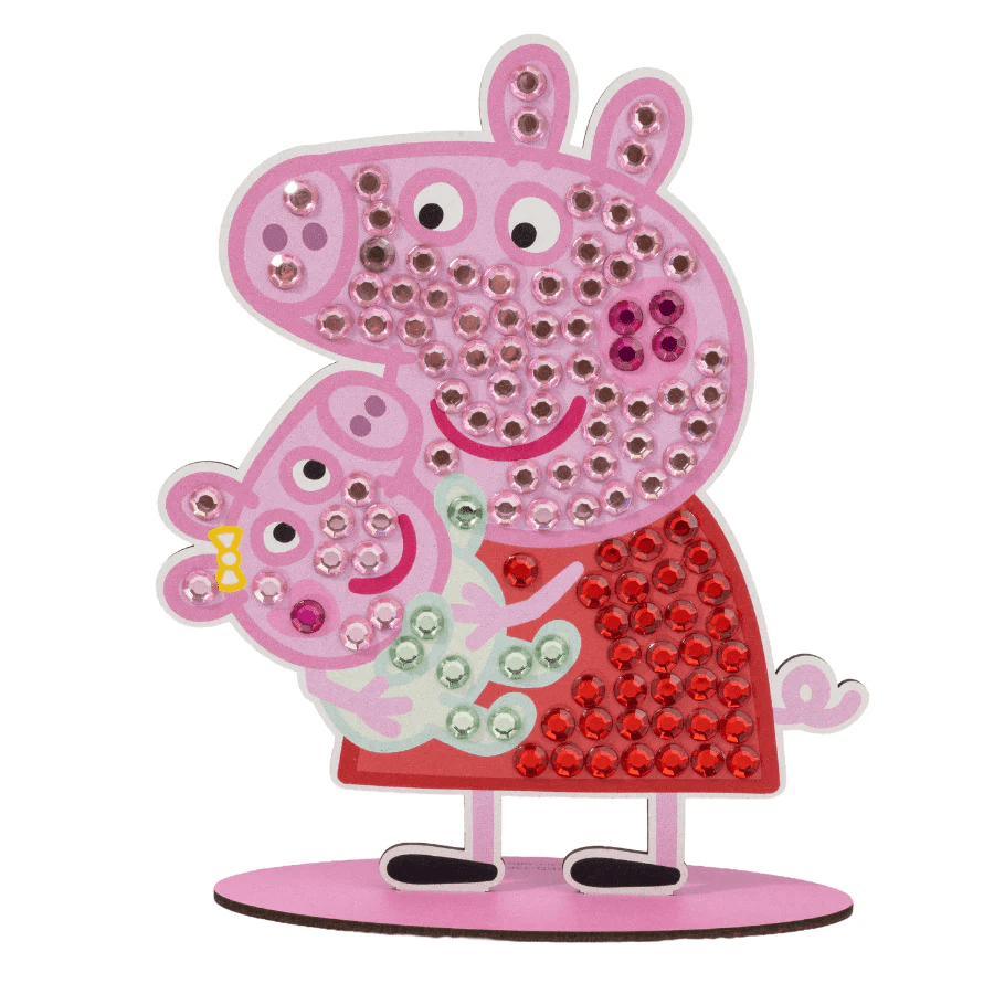 Craft Buddy - Crystal Art Diamond Painting Peppa & Evie Crystal Art Junior Buddies XL  