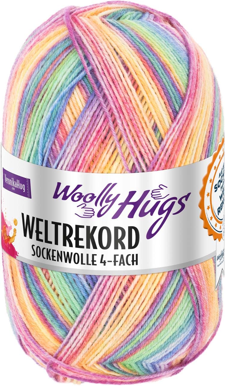 Woolly Hugs Sockenwolle Weltrekord 4-fach