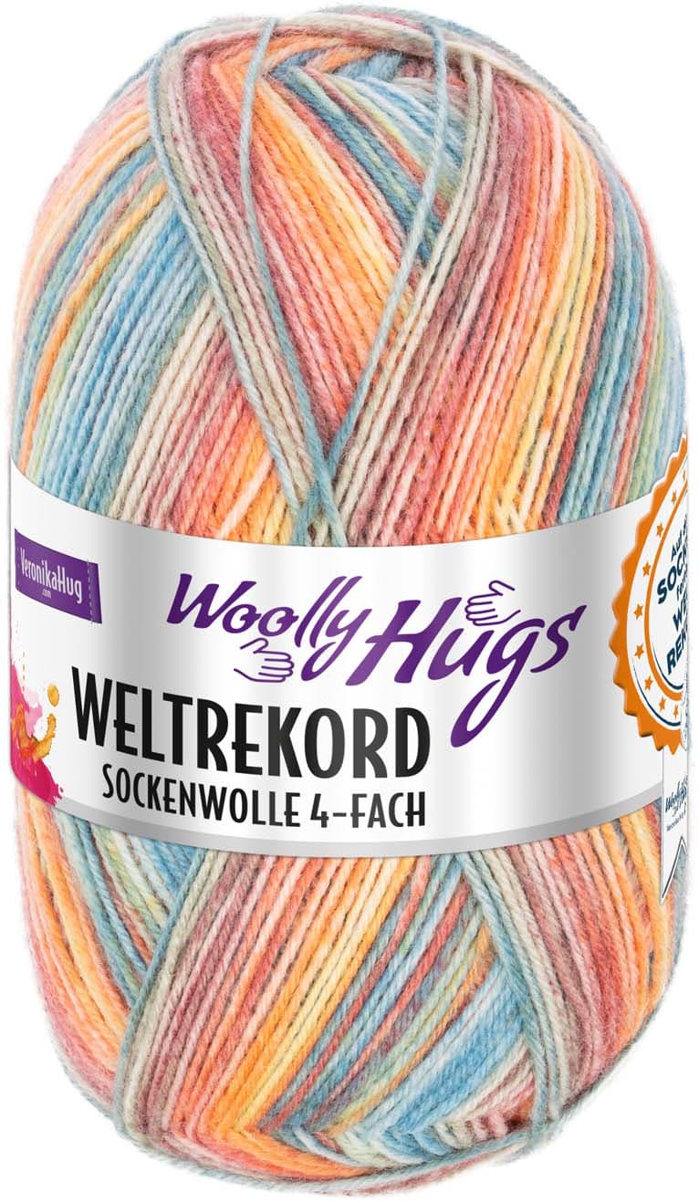Woolly Hugs Sockenwolle Weltrekord 4-fach