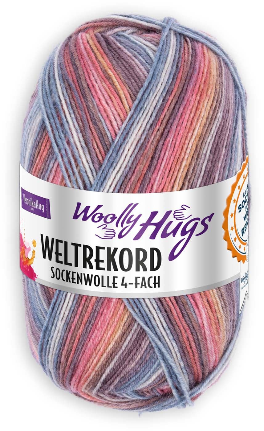 Woolly Hugs Sockenwolle Weltrekord 4-fach