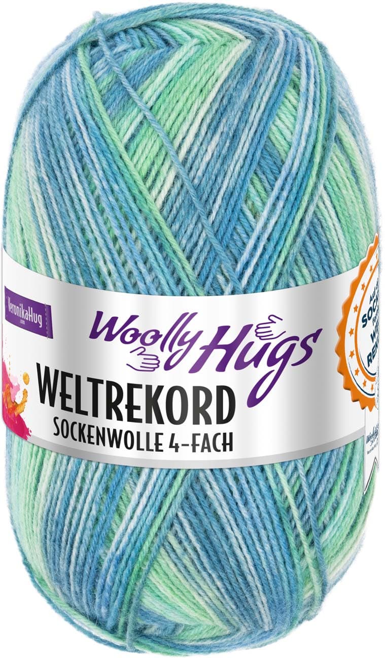 Woolly Hugs Sockenwolle Weltrekord 4-fach