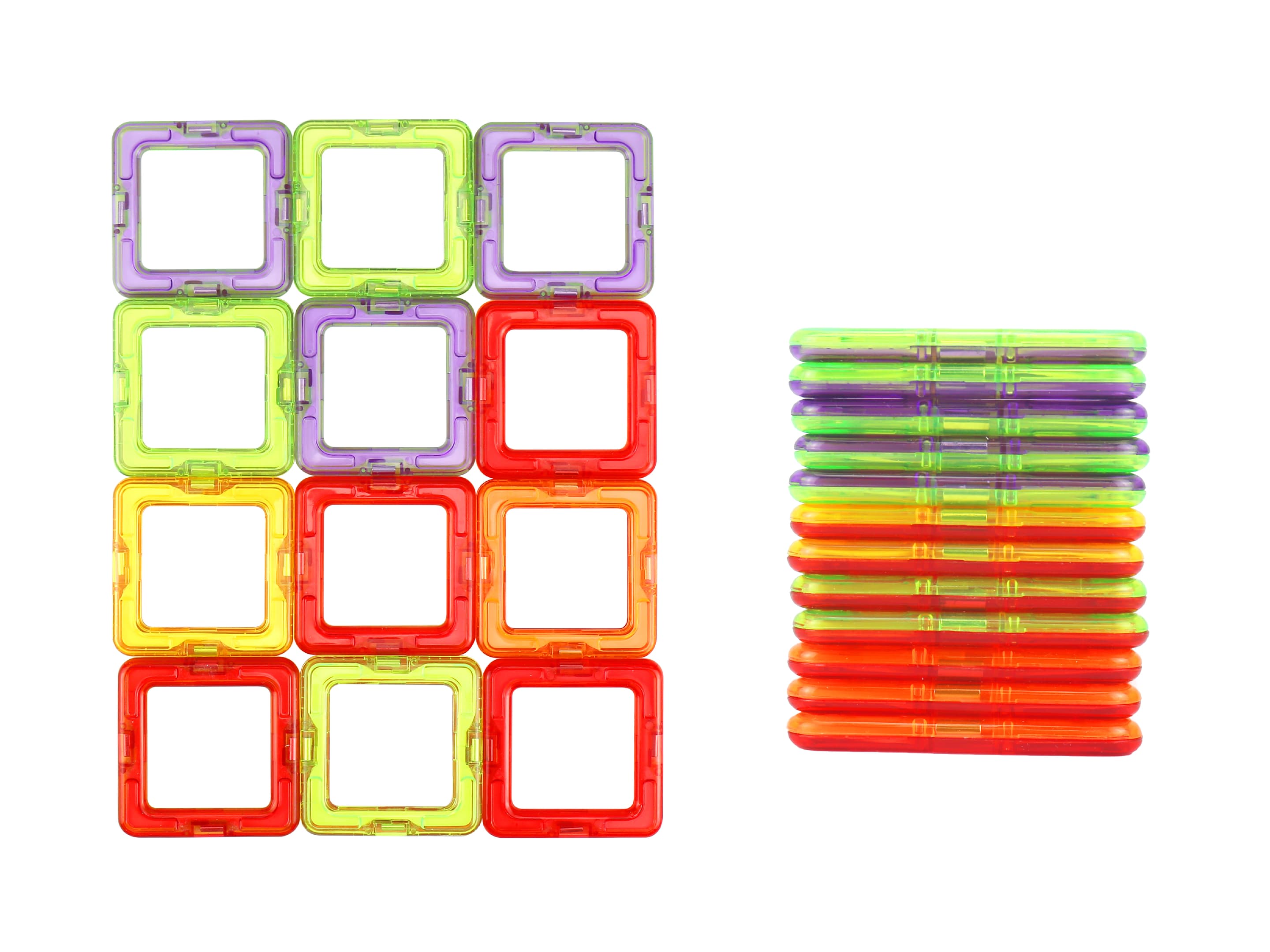 Müller - Toy Place - Magnetbausteine Quadrate 12 Teile