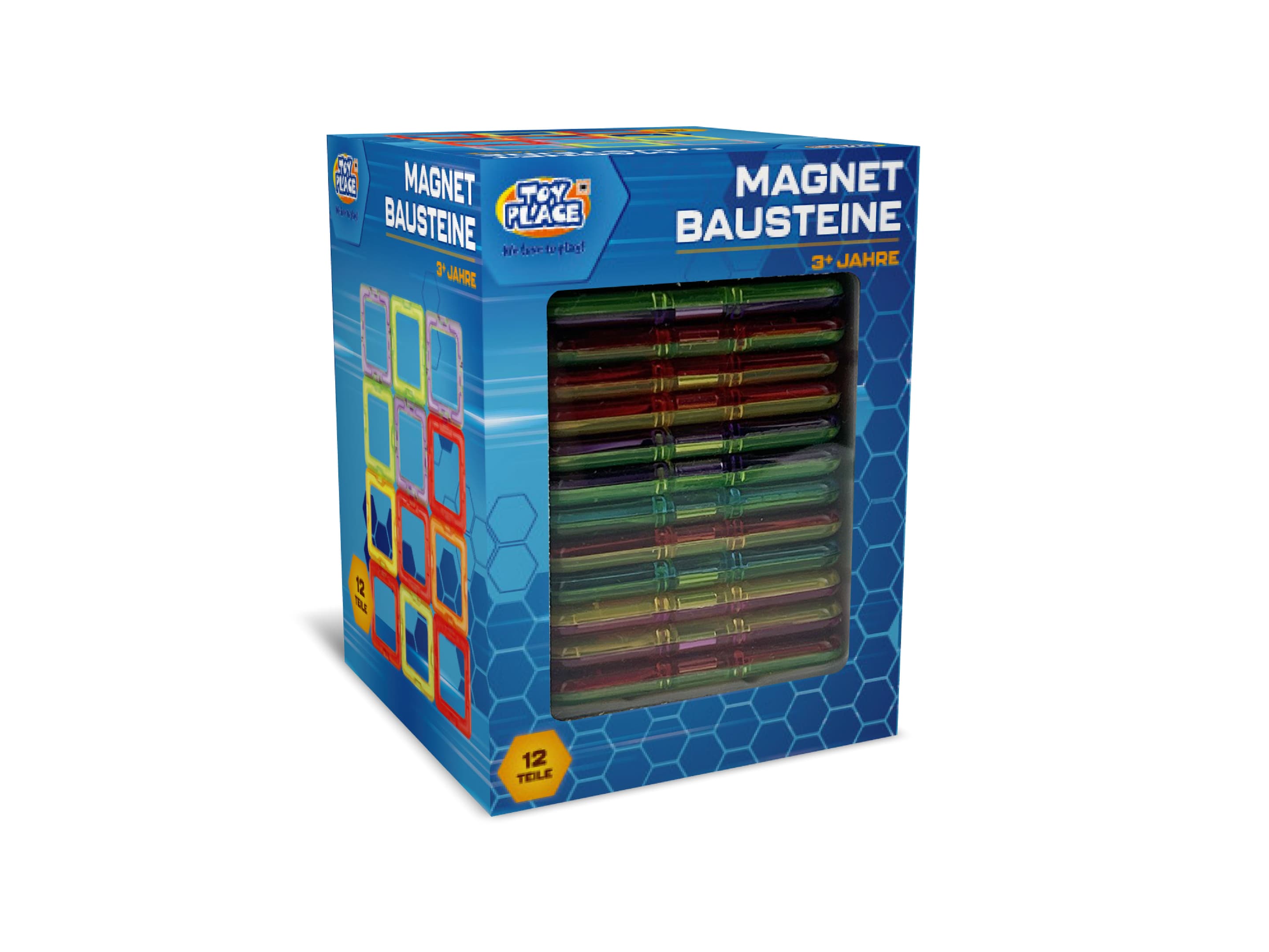 Müller - Toy Place - Magnetbausteine Quadrate 12 Teile