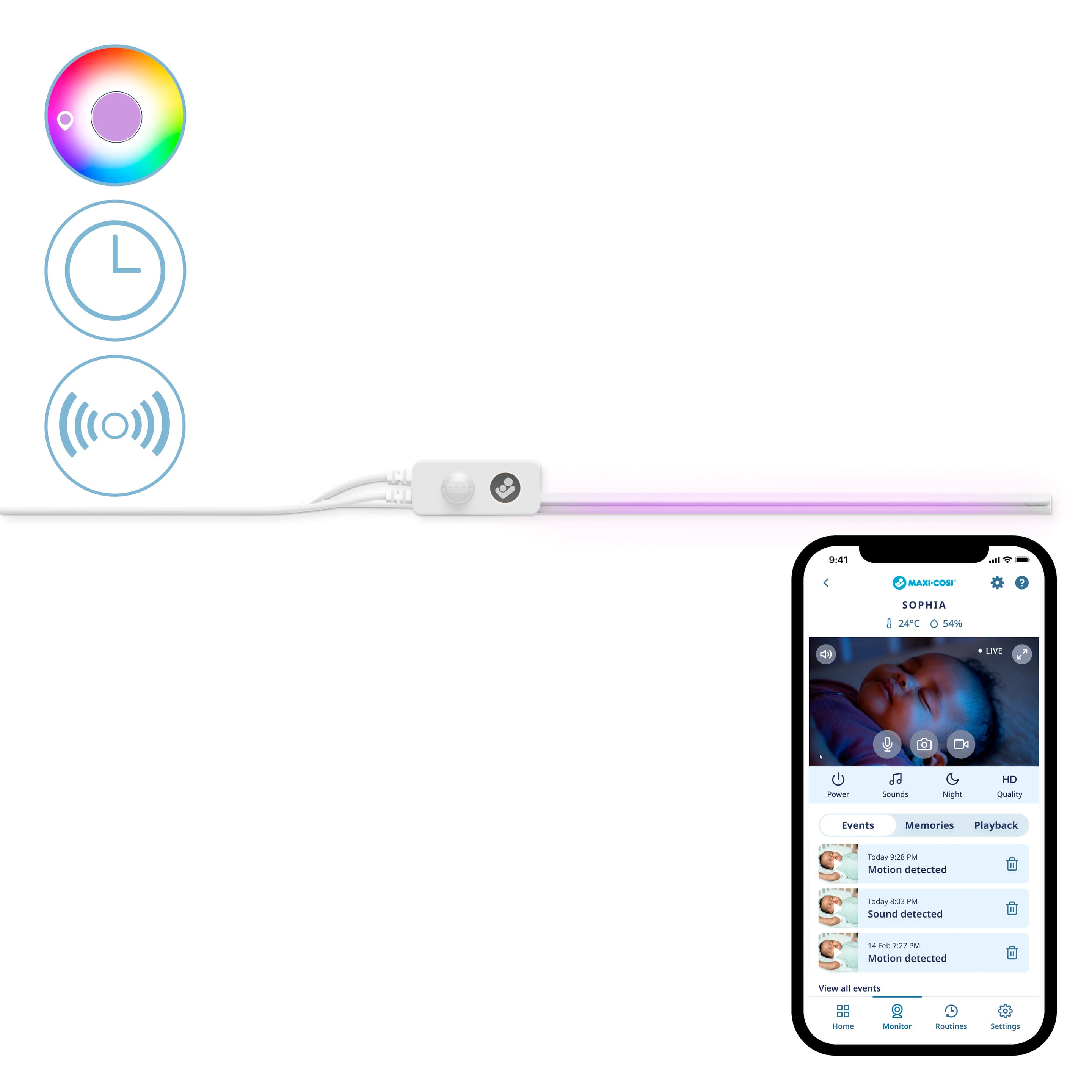 Produktbild MAXI-COSI Glow Under Grib Light Unterbettbeleuchtung 7 von 9