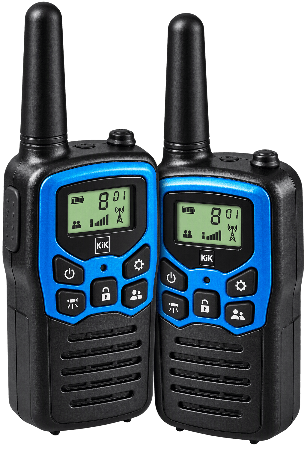 Profi Talkie X-505 Walkie Talkie – 2 Funkgeräte mit 8 Kanälen und bis zu 5 km Reichweite