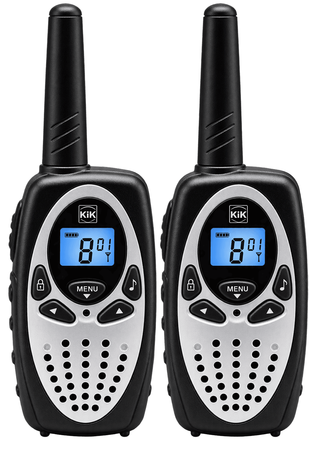 Busch Walkie Talkie FUN – 2 Funkgeräte mit 8 Kanälen und bis zu 3.000 m Reichweite