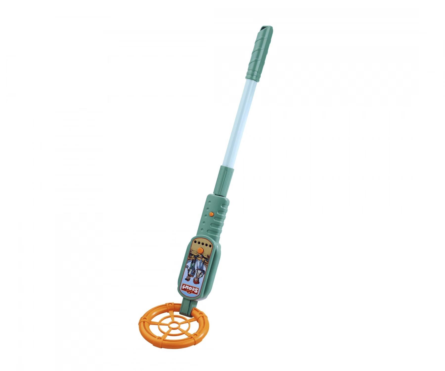 Simba Scout Kinder-Metalldetektor mit Licht und Ton, höhenverstellbar 61–81 cm, ab 5 Jahren