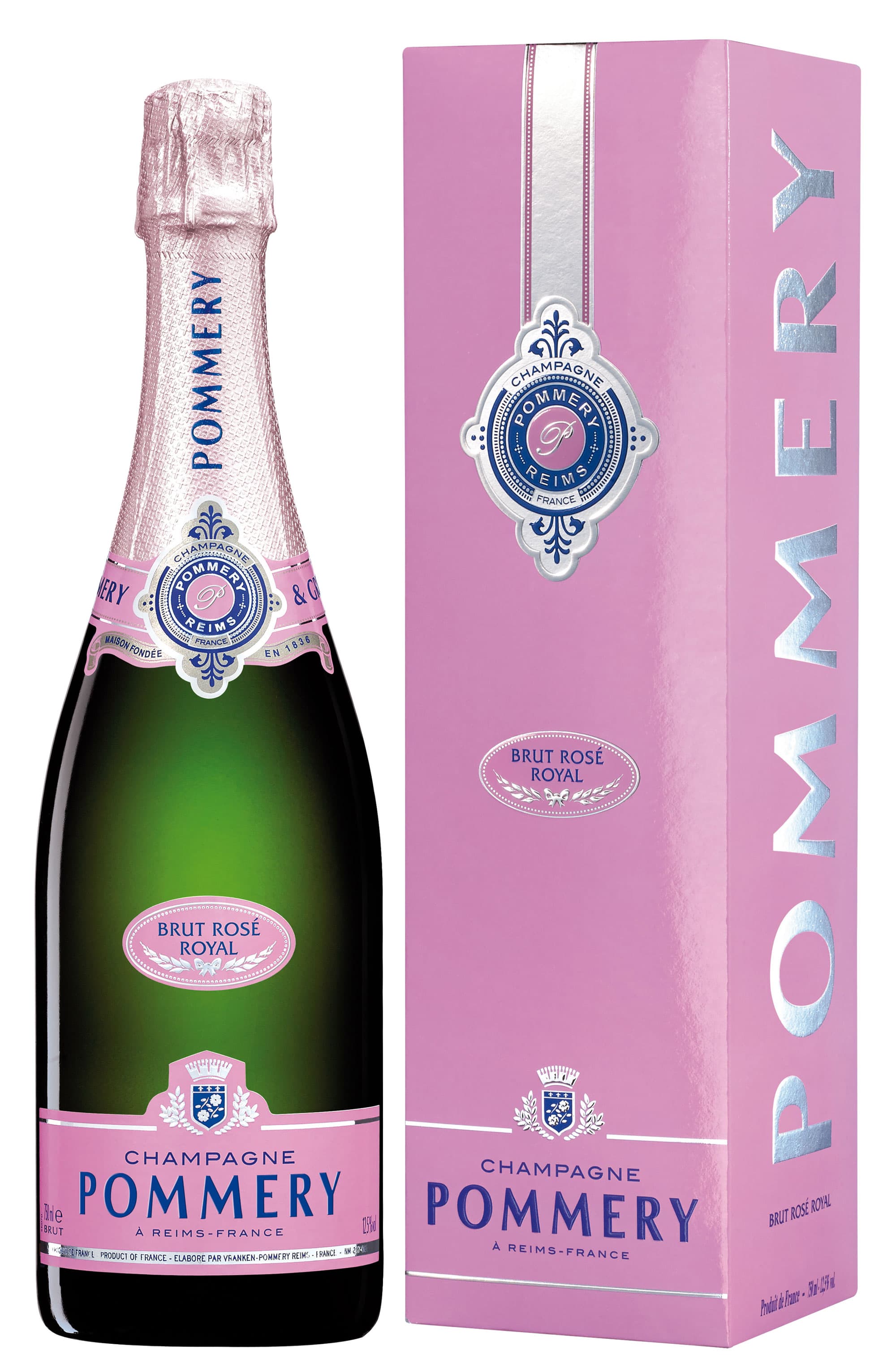 Champagne Pommery Brut Rosé Royal Geschenkpackung