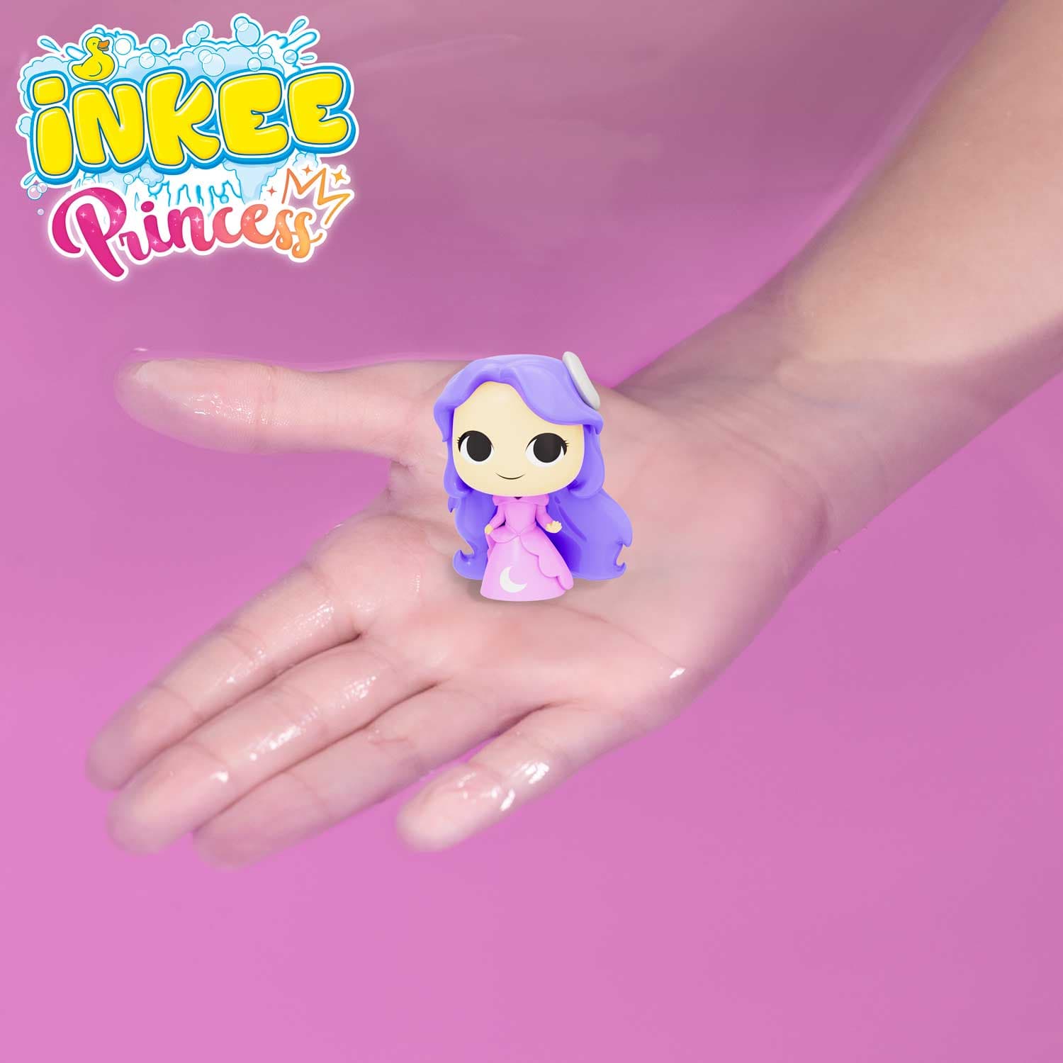 CRAZE INKEE Surprise Princess Überraschungs-Badekugel mit Sammelfigur ab 3 Jahren, 1 Stück, sortiert