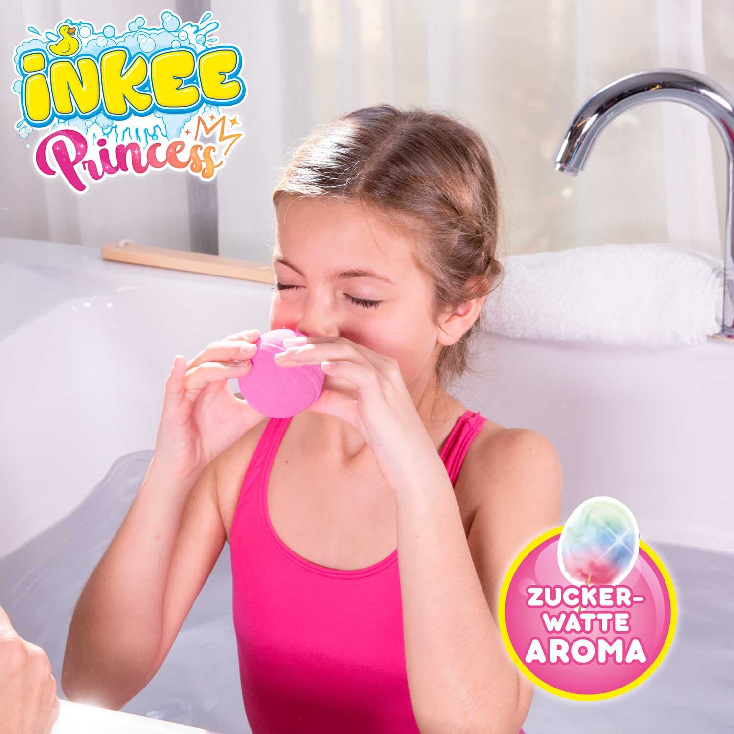 CRAZE INKEE Surprise Princess Überraschungs-Badekugel mit Sammelfigur ab 3 Jahren, 1 Stück, sortiert