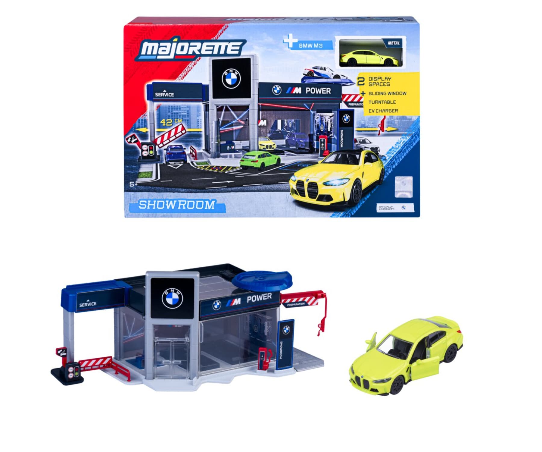 Majorette - BMW Showroom Set + 1 Vehicle