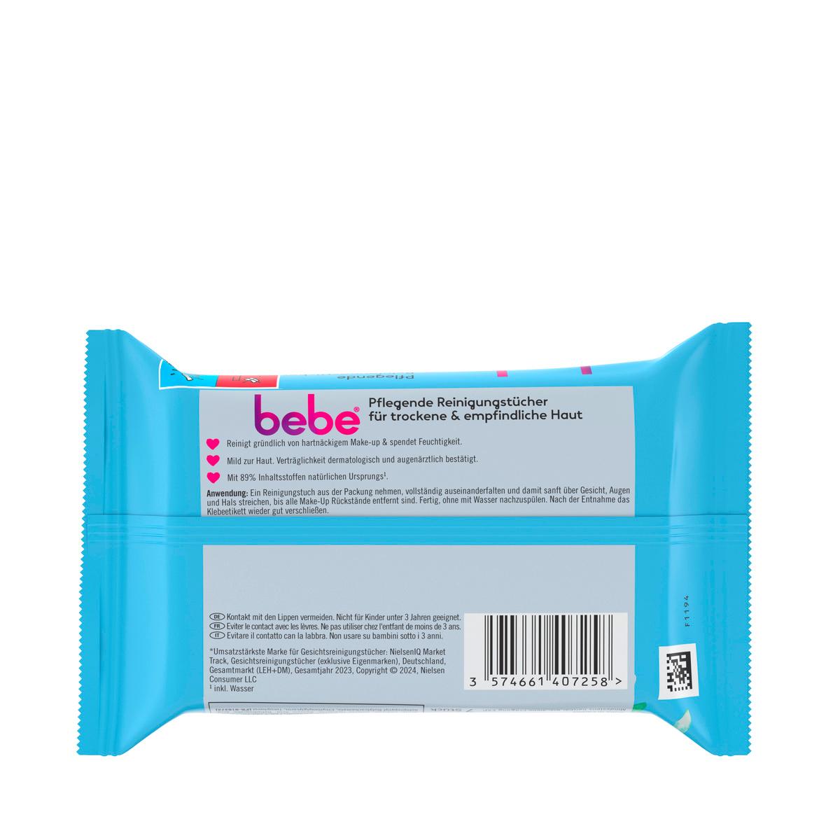 Produktbild bebe 5in1 PFLEGENDE REINIGUNGSTÜCHER 7 Tücher 2 von 2