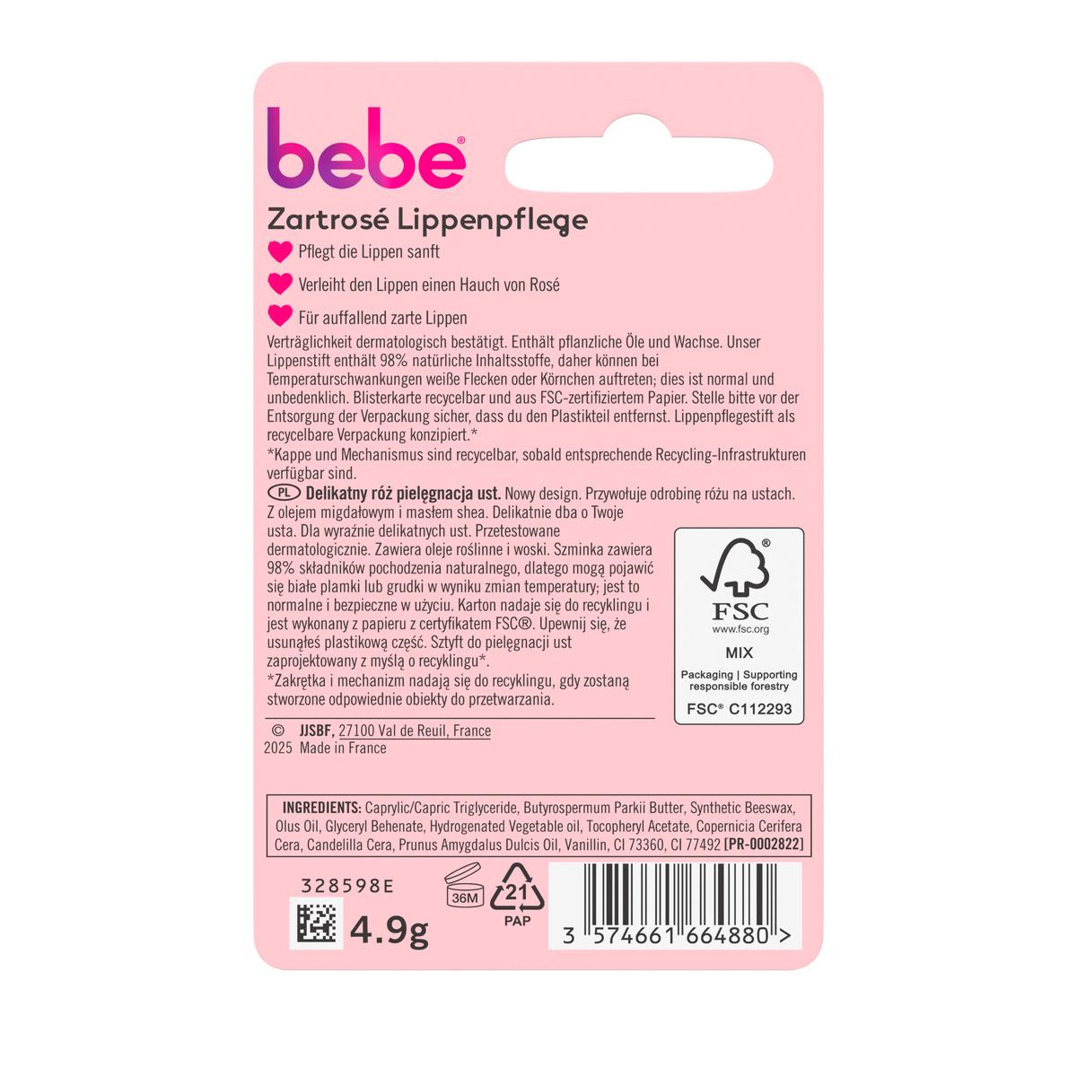 Produktbild bebe Lippenpflege Zartrosé 3 von 9