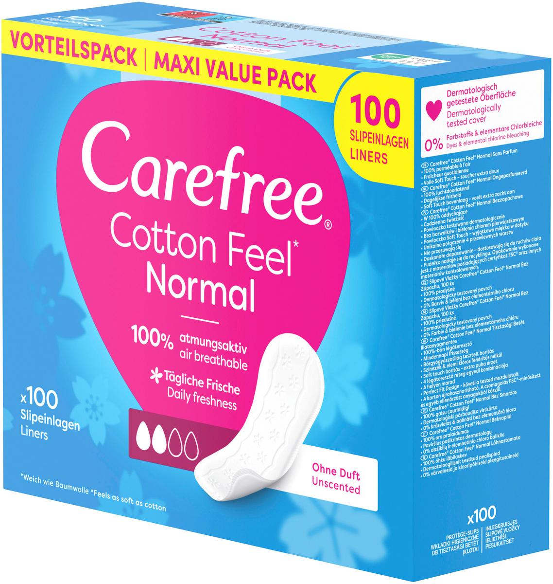 Produktbild Carefree Slipeinlagen Cotton Feel Normal Maxi Pack 4 von 4