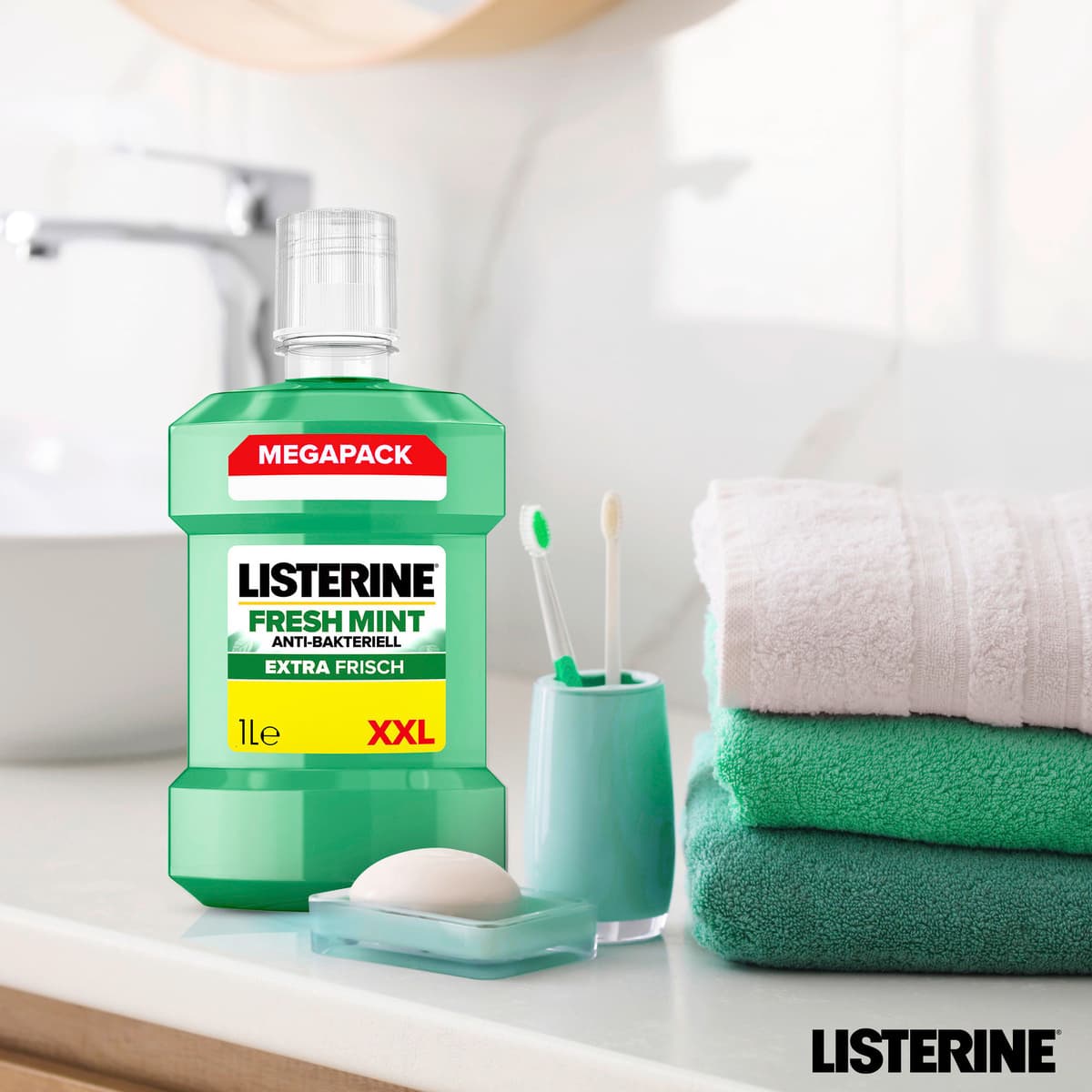 Produktbild Listerine Mundspülung Fresh Mint  5 von 12