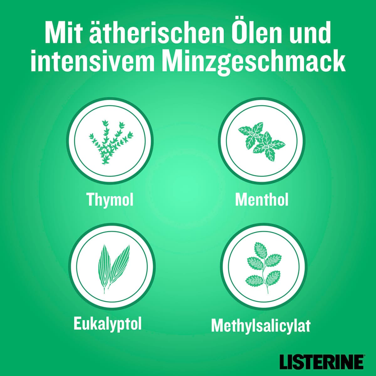 Produktbild Listerine Mundspülung Fresh Mint  6 von 12