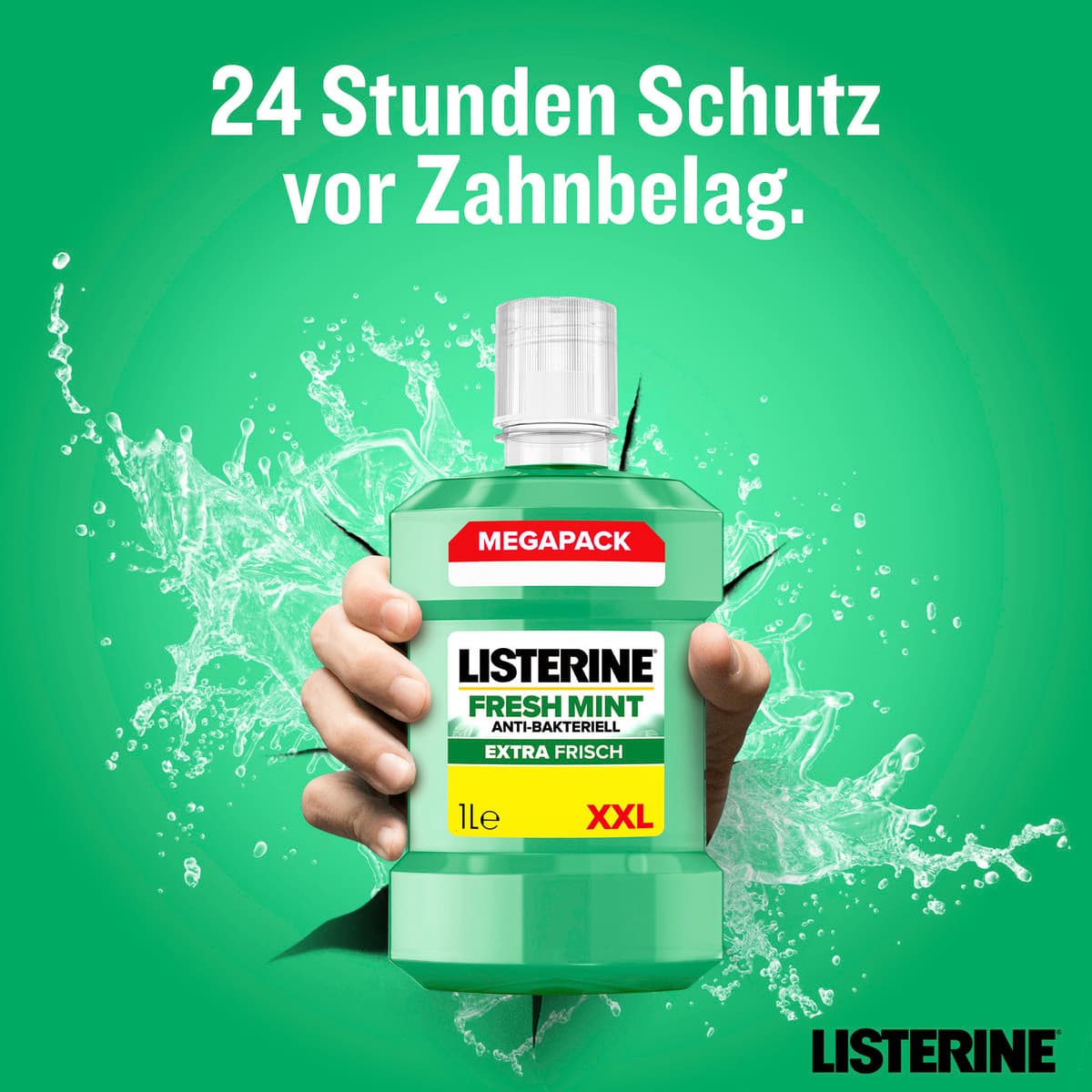 Produktbild Listerine Mundspülung Fresh Mint  9 von 12