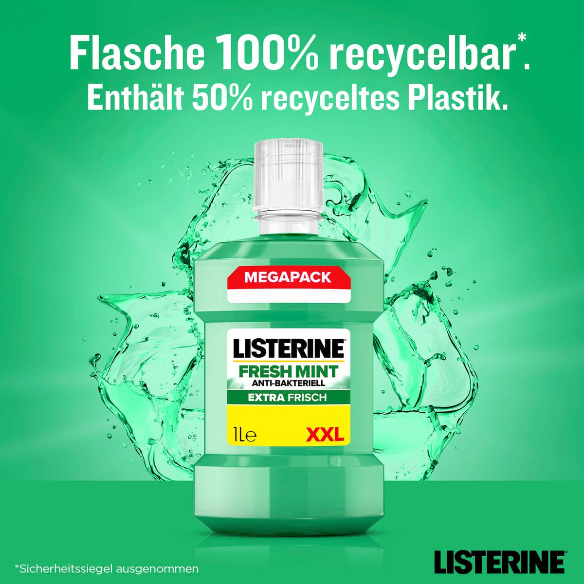 Produktbild Listerine Mundspülung Fresh Mint  10 von 12