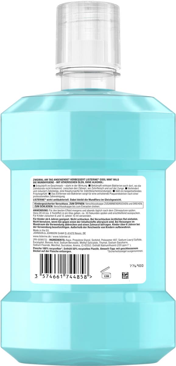 Produktbild Listerine Mundspülung Cool Mint Mild  3 von 12