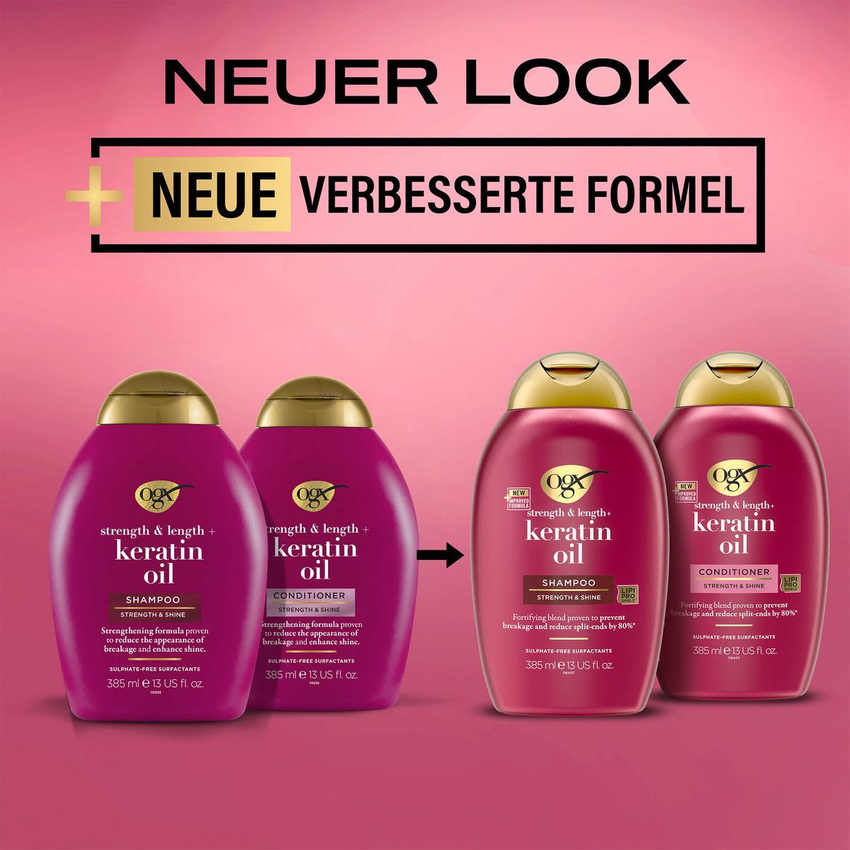 Produktbild OGX Shampoo strength & length + keratin oil  4 von 7