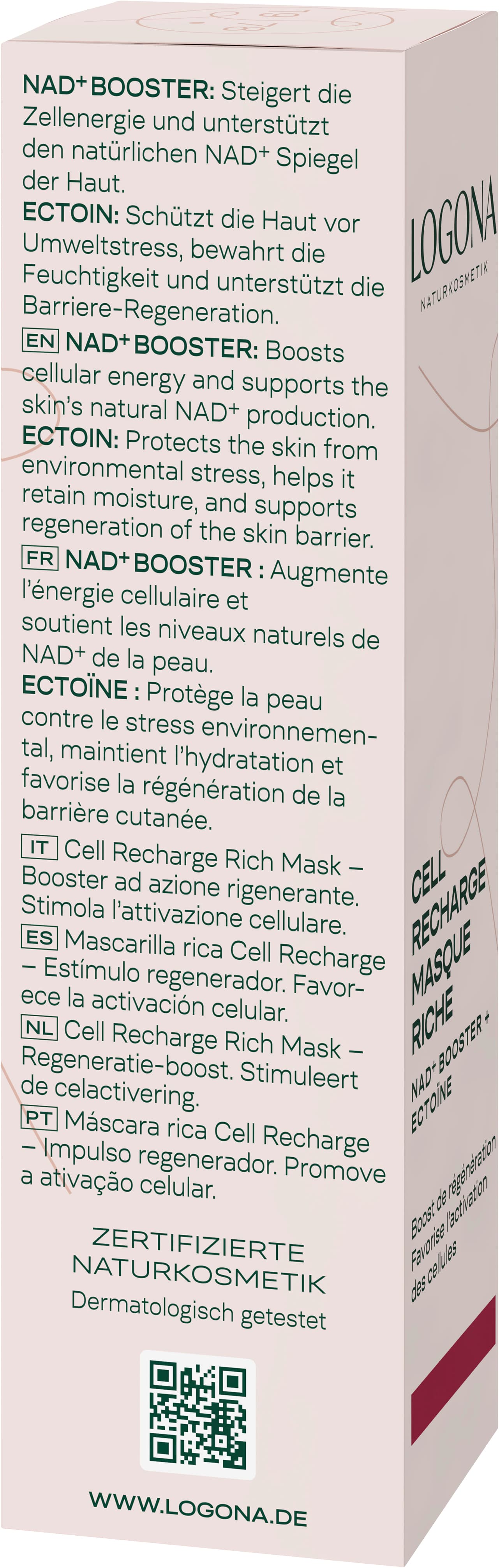 LOGONA Cell Recharge Rich Mask