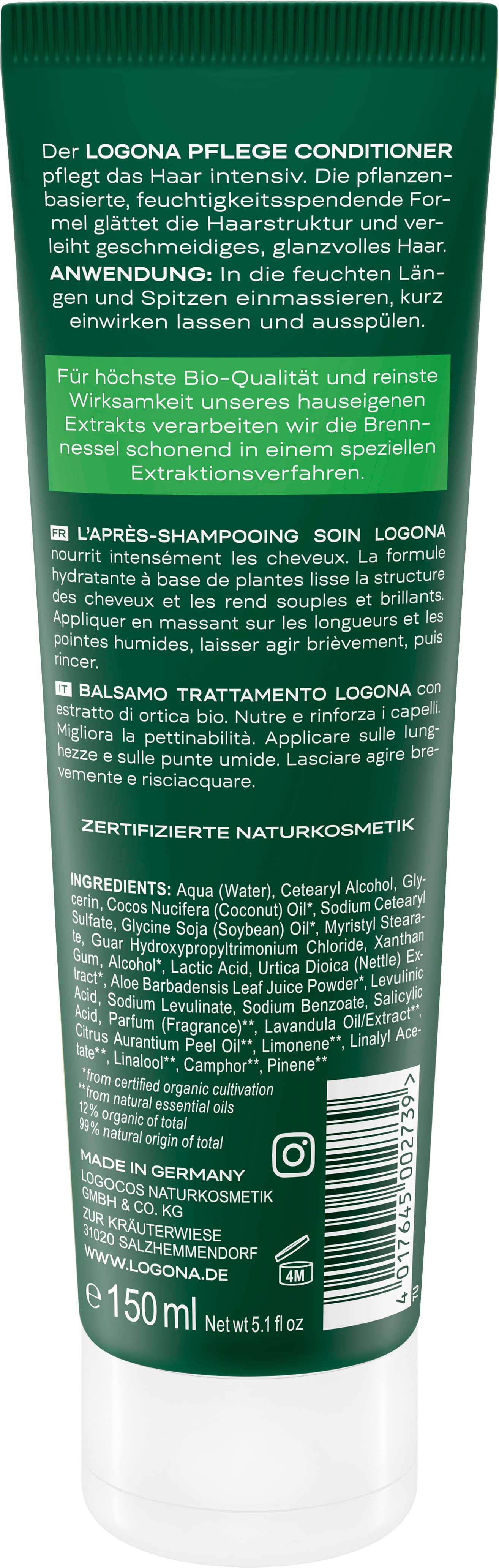 LOGONA Conditioner Feuchtigkeit & Glanz