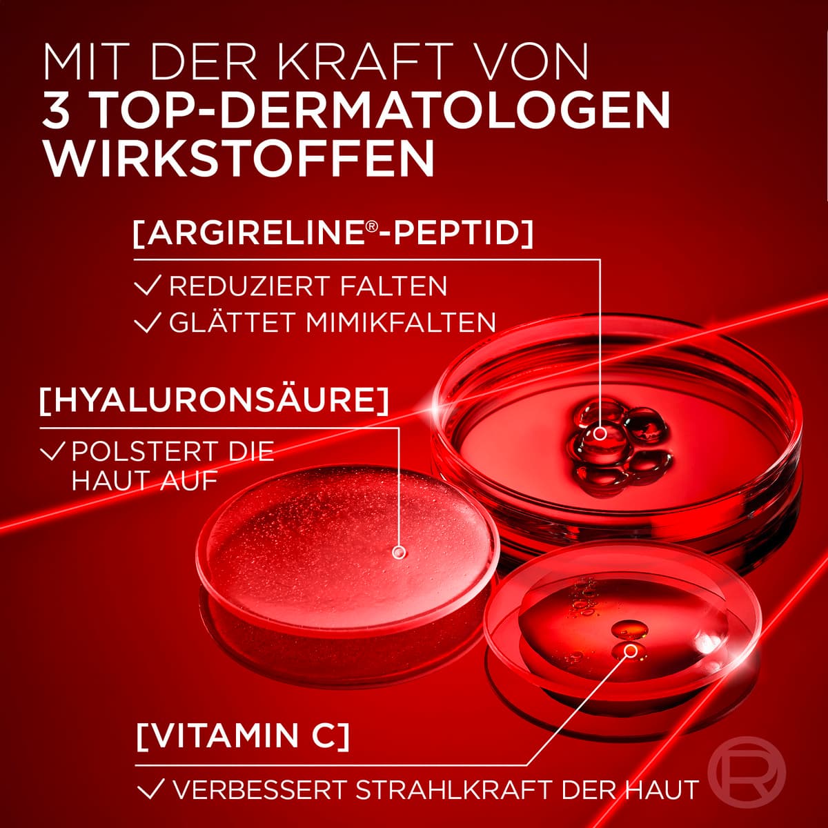 Produktbild L'Oréal Paris Dermo Revitalift Laser x3 Serum Anti Age - Straffendes Anti-Aging-Serum mit Hyaluronsäure und Vitamin C 3 von 5