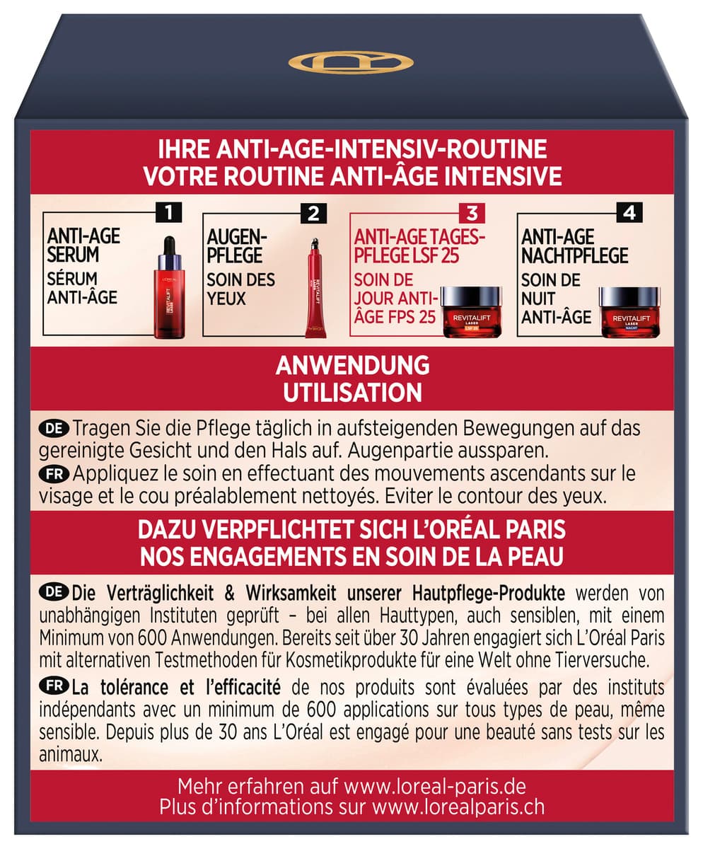 Produktbild L'Oréal Paris Revitalift Laser X3 Anti Age Tagescreme LSF 25 4 von 11