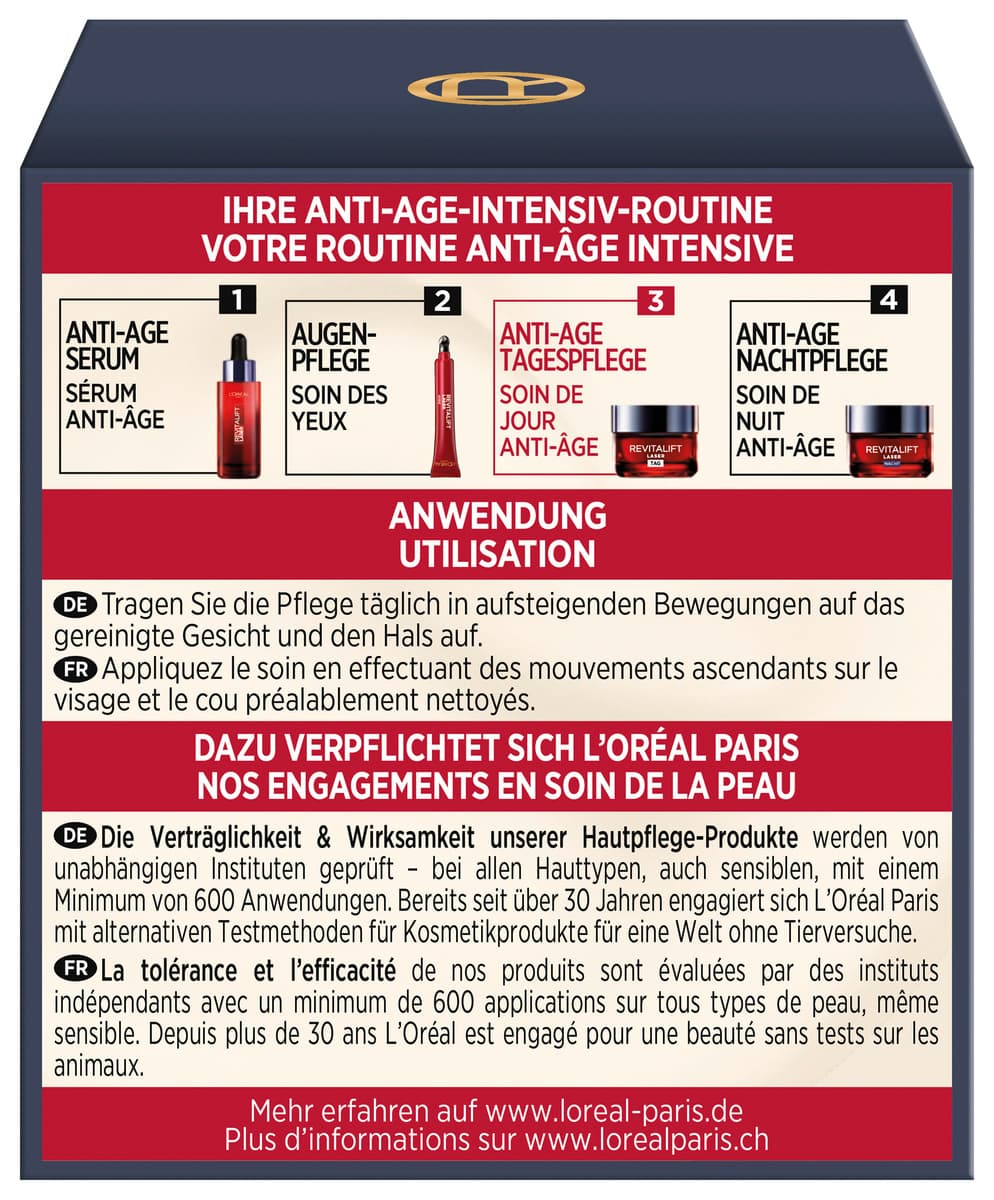 Produktbild L'Oréal Paris Revitalift Laser X3 Anti Age Intensivpflege Tagescreme 4 von 15