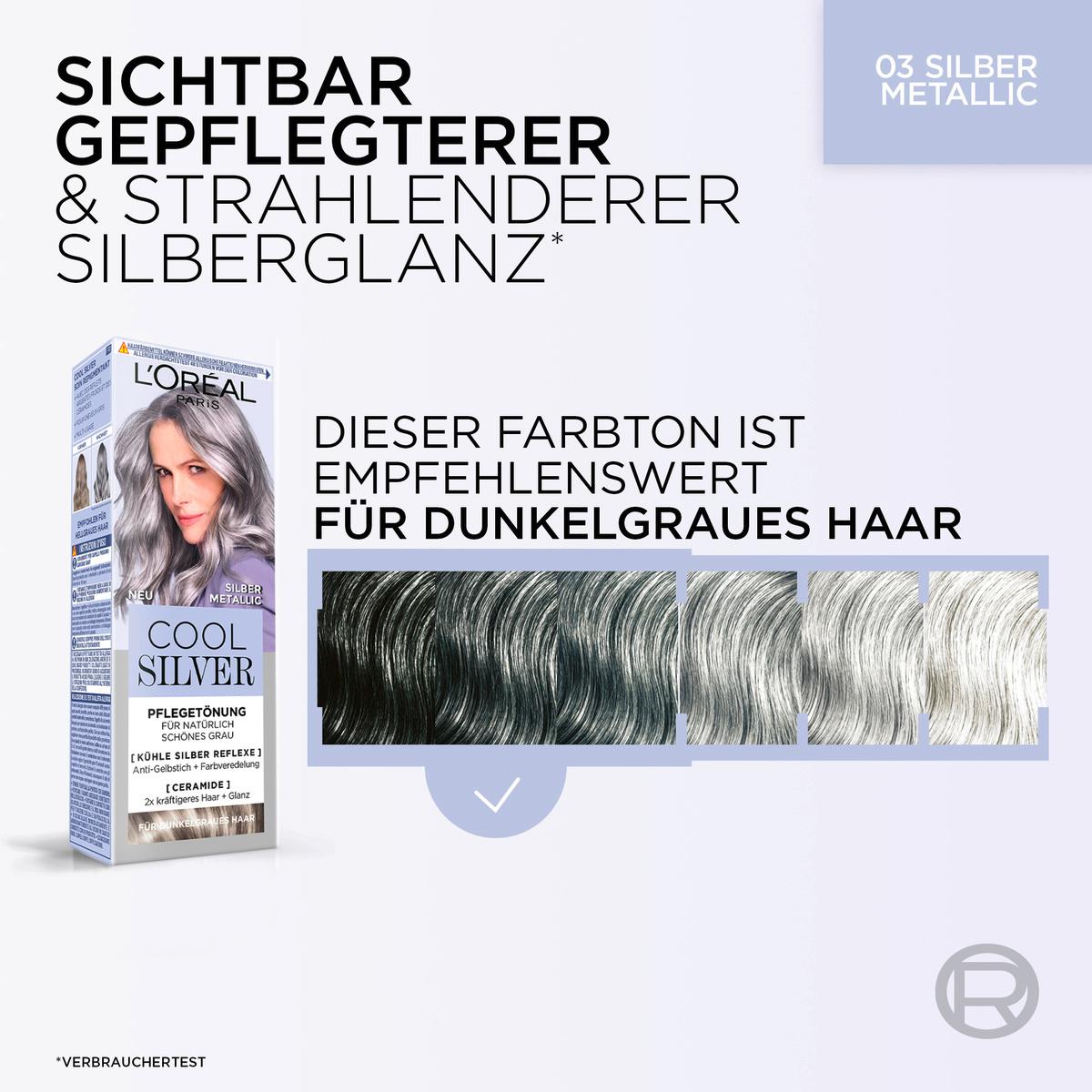 Produktbild L'Oréal Paris  Cool Silver Pflegetönung 03 Silber Metallic 9 von 12